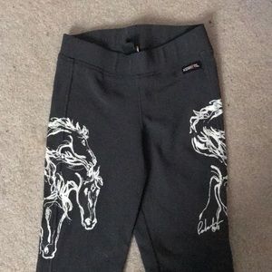 Gray riding pants